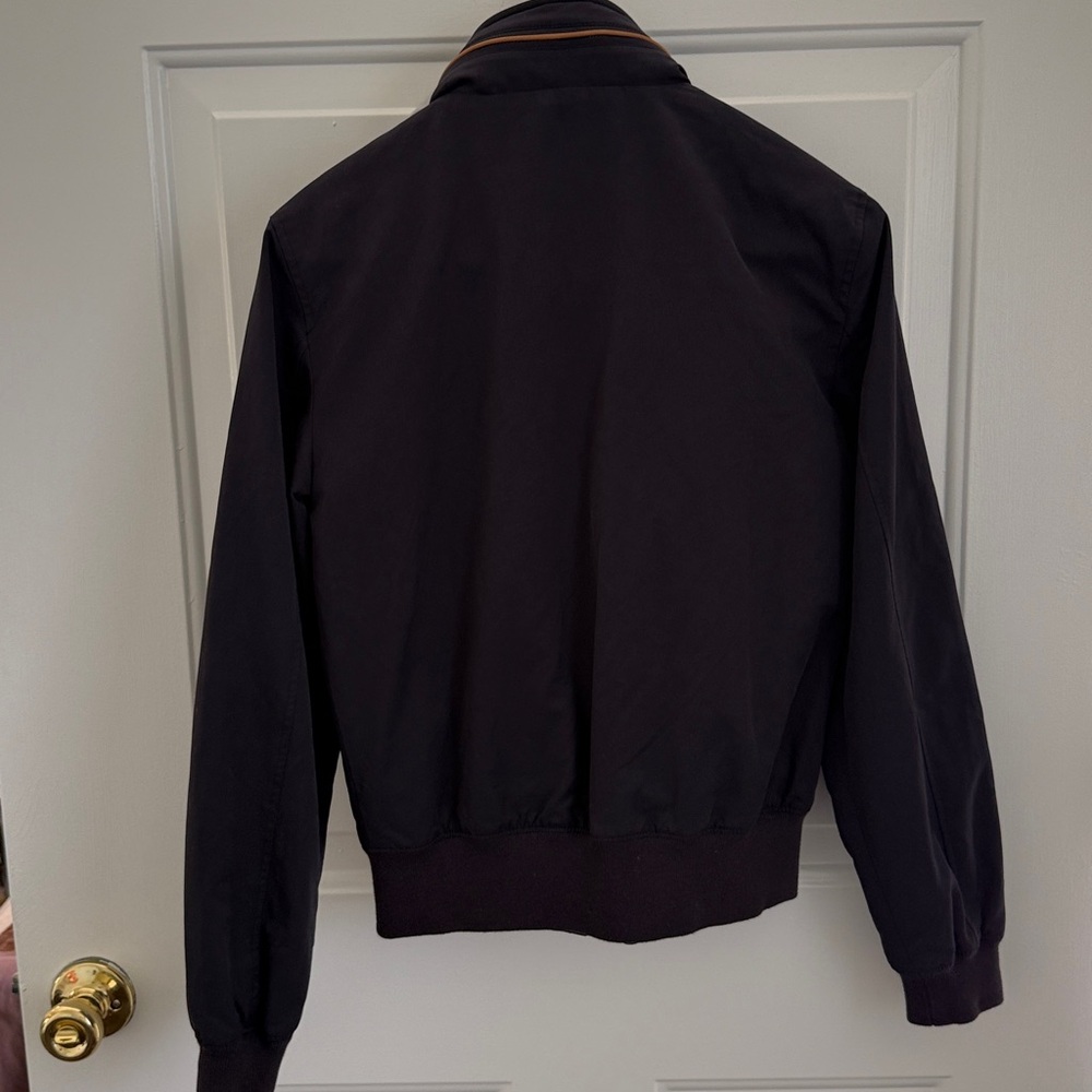 Brooks Brothers Navy Blue Racer Utility Jacket Stowaway Hood - Golf - Size XS - Picture 6 of 13